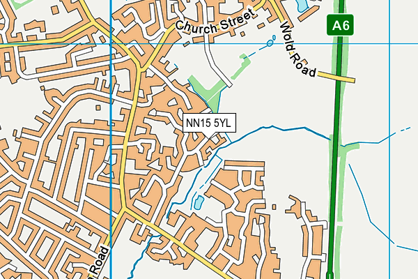 NN15 5YL map - OS VectorMap District (Ordnance Survey)