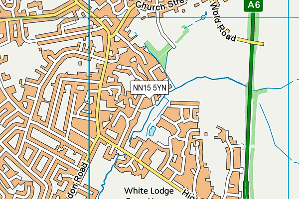 NN15 5YN map - OS VectorMap District (Ordnance Survey)