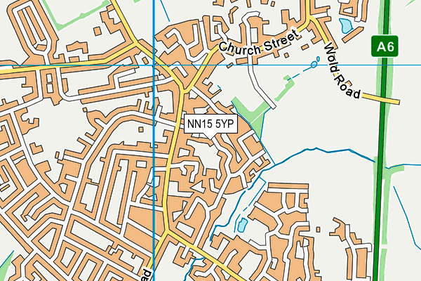 NN15 5YP map - OS VectorMap District (Ordnance Survey)