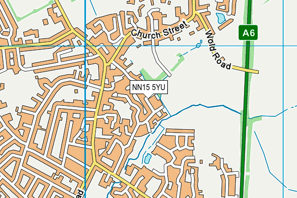NN15 5YU map - OS VectorMap District (Ordnance Survey)