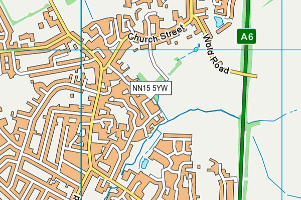 NN15 5YW map - OS VectorMap District (Ordnance Survey)