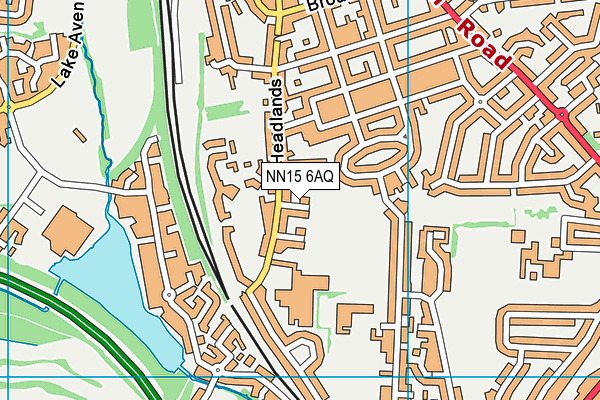 NN15 6AQ map - OS VectorMap District (Ordnance Survey)