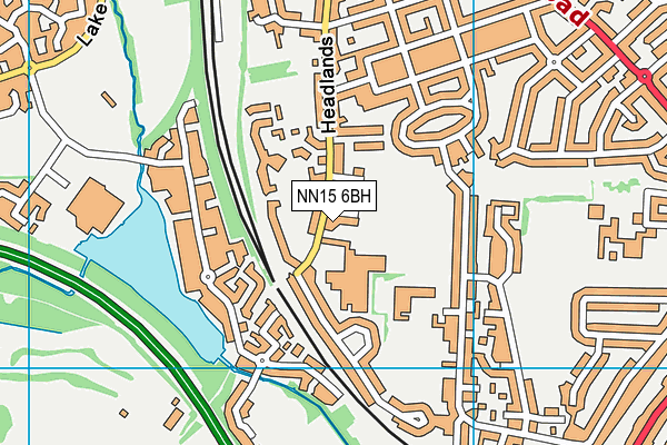 NN15 6BH map - OS VectorMap District (Ordnance Survey)