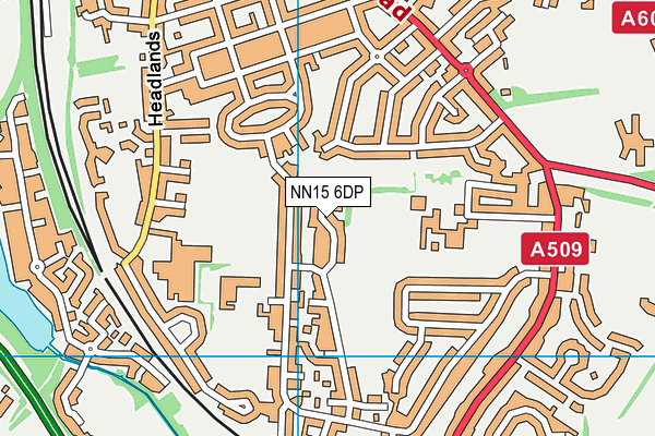 NN15 6DP map - OS VectorMap District (Ordnance Survey)
