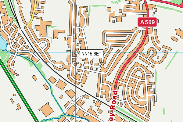 NN15 6ET map - OS VectorMap District (Ordnance Survey)