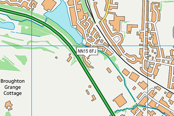 NN15 6FJ map - OS VectorMap District (Ordnance Survey)