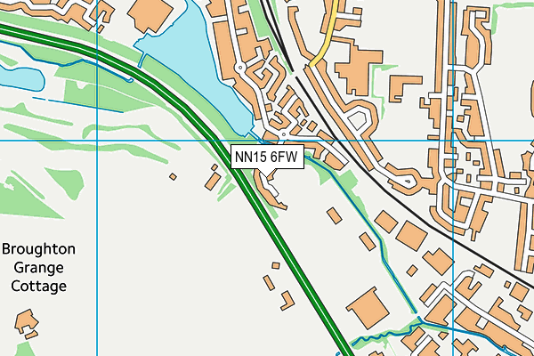 NN15 6FW map - OS VectorMap District (Ordnance Survey)