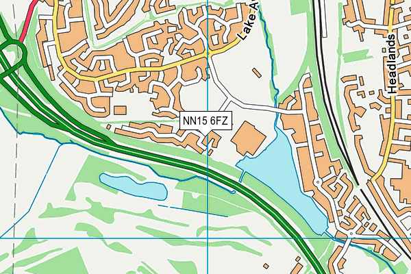 NN15 6FZ map - OS VectorMap District (Ordnance Survey)