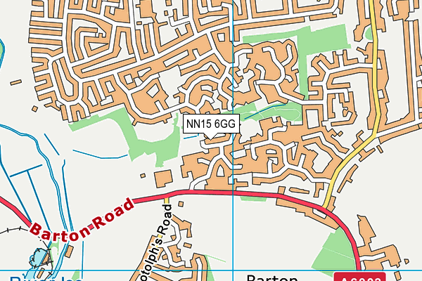 NN15 6GG map - OS VectorMap District (Ordnance Survey)