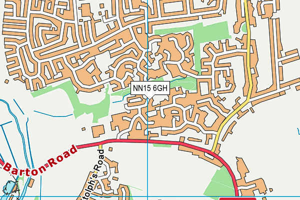 NN15 6GH map - OS VectorMap District (Ordnance Survey)