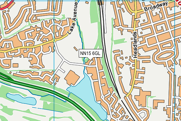 NN15 6GL map - OS VectorMap District (Ordnance Survey)