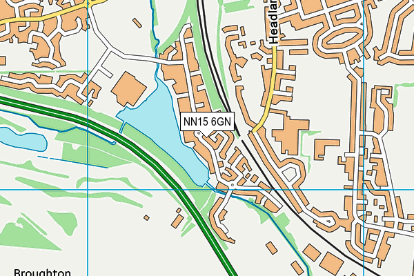 NN15 6GN map - OS VectorMap District (Ordnance Survey)