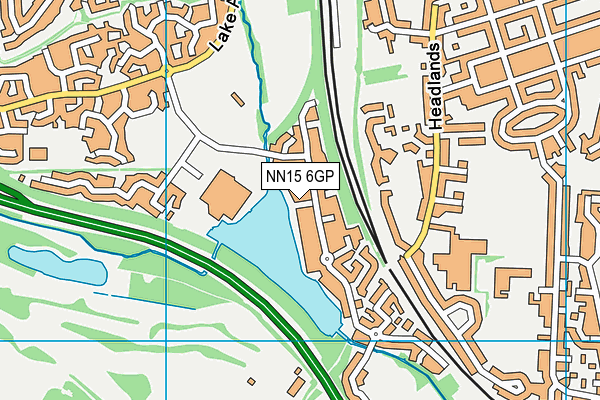 NN15 6GP map - OS VectorMap District (Ordnance Survey)