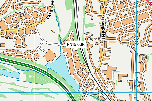 NN15 6GR map - OS VectorMap District (Ordnance Survey)