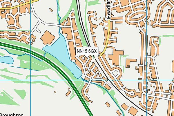 NN15 6GX map - OS VectorMap District (Ordnance Survey)