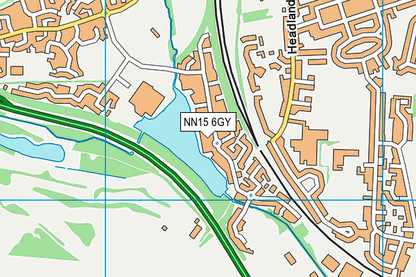 NN15 6GY map - OS VectorMap District (Ordnance Survey)
