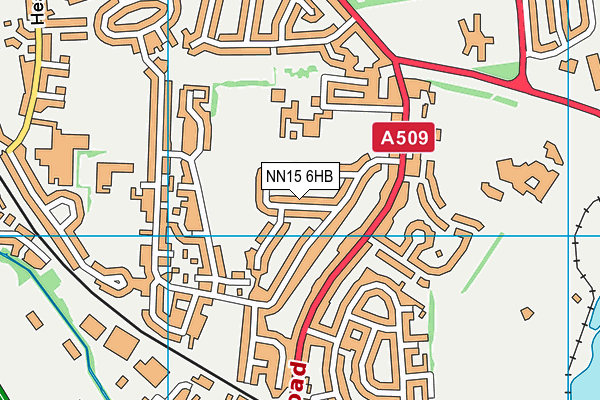 NN15 6HB map - OS VectorMap District (Ordnance Survey)