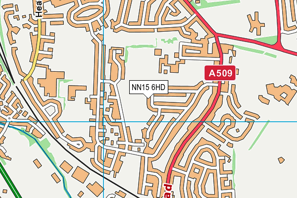 NN15 6HD map - OS VectorMap District (Ordnance Survey)