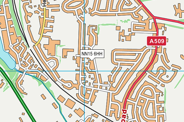 NN15 6HH map - OS VectorMap District (Ordnance Survey)