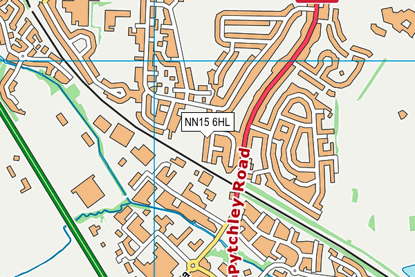 NN15 6HL map - OS VectorMap District (Ordnance Survey)