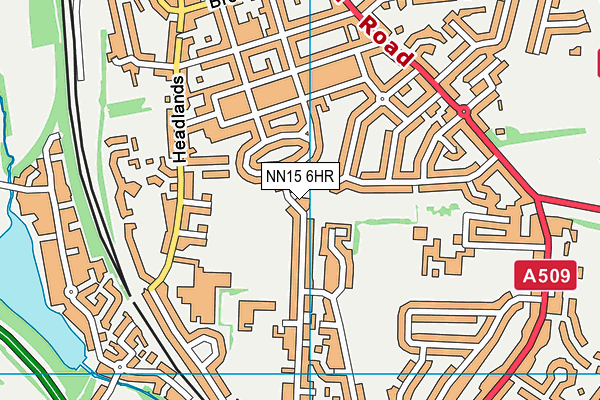 NN15 6HR map - OS VectorMap District (Ordnance Survey)