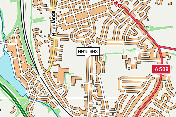 NN15 6HS map - OS VectorMap District (Ordnance Survey)