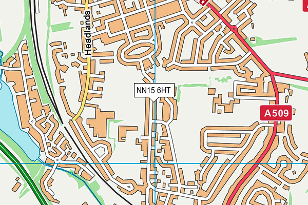 NN15 6HT map - OS VectorMap District (Ordnance Survey)