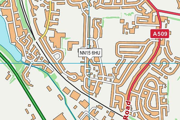 NN15 6HU map - OS VectorMap District (Ordnance Survey)