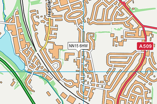 NN15 6HW map - OS VectorMap District (Ordnance Survey)