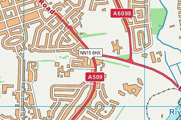 NN15 6HX map - OS VectorMap District (Ordnance Survey)