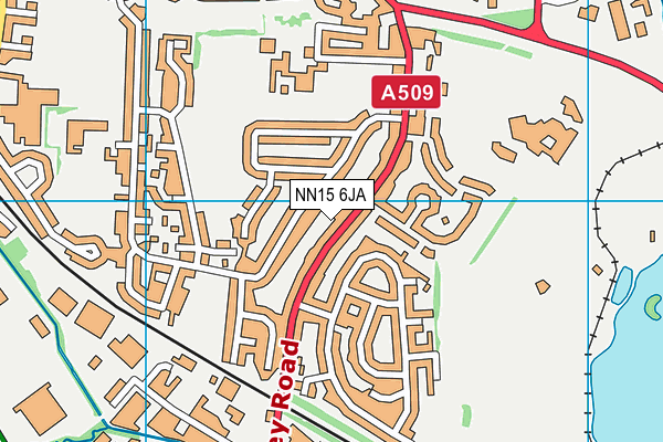 NN15 6JA map - OS VectorMap District (Ordnance Survey)