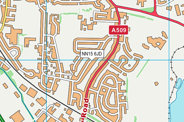 NN15 6JD map - OS VectorMap District (Ordnance Survey)