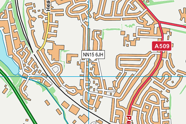 NN15 6JH map - OS VectorMap District (Ordnance Survey)