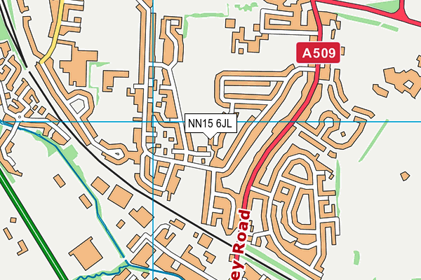 NN15 6JL map - OS VectorMap District (Ordnance Survey)