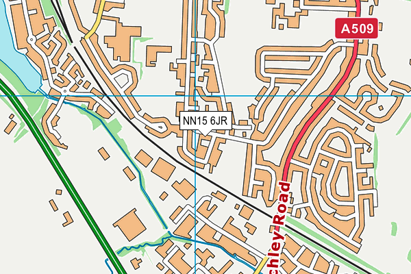 NN15 6JR map - OS VectorMap District (Ordnance Survey)