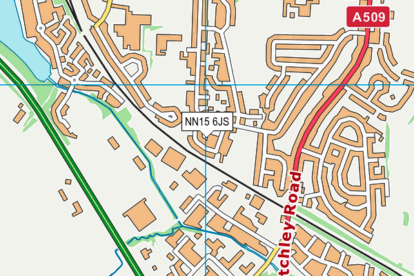 NN15 6JS map - OS VectorMap District (Ordnance Survey)