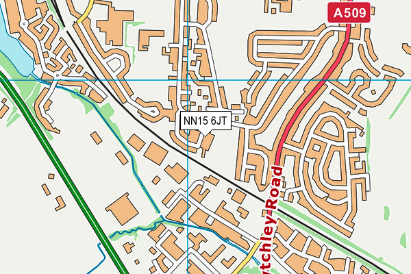 NN15 6JT map - OS VectorMap District (Ordnance Survey)