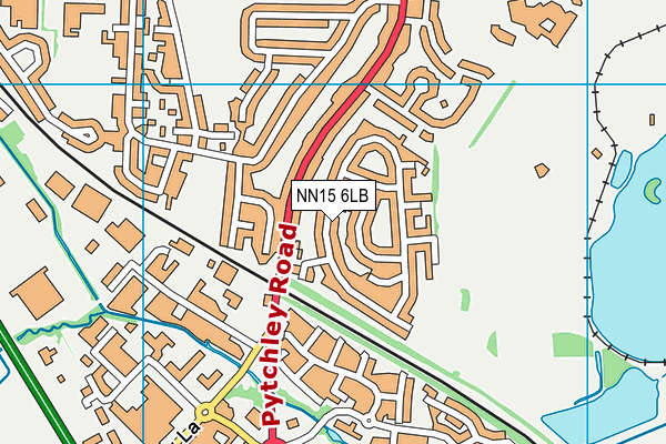 NN15 6LB map - OS VectorMap District (Ordnance Survey)