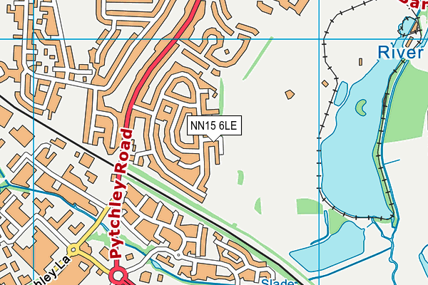 NN15 6LE map - OS VectorMap District (Ordnance Survey)
