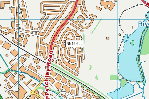 NN15 6LL map - OS VectorMap District (Ordnance Survey)