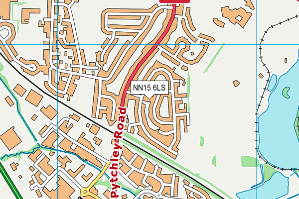 NN15 6LS map - OS VectorMap District (Ordnance Survey)