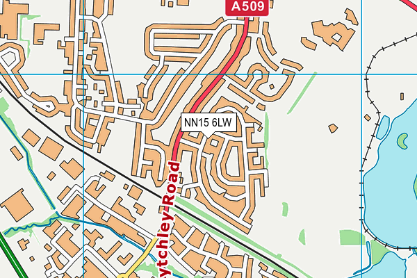 NN15 6LW map - OS VectorMap District (Ordnance Survey)