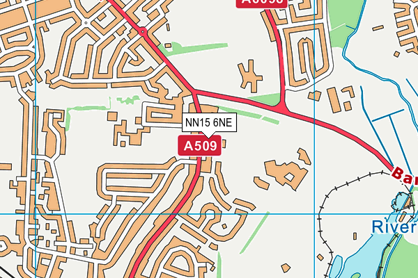 NN15 6NE map - OS VectorMap District (Ordnance Survey)