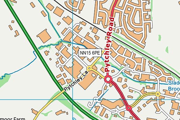 NN15 6PE map - OS VectorMap District (Ordnance Survey)