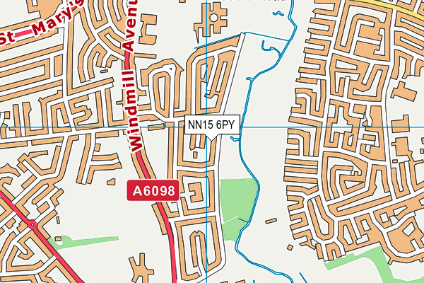 NN15 6PY map - OS VectorMap District (Ordnance Survey)