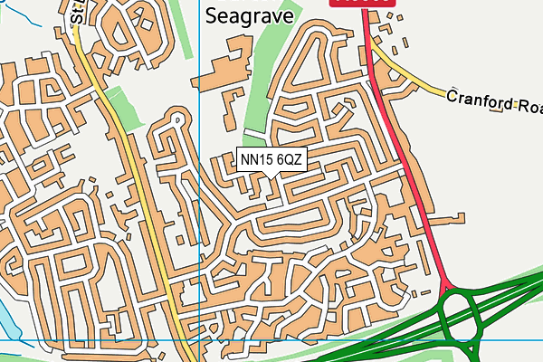 NN15 6QZ map - OS VectorMap District (Ordnance Survey)