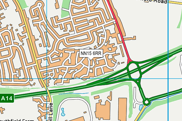 NN15 6RR map - OS VectorMap District (Ordnance Survey)