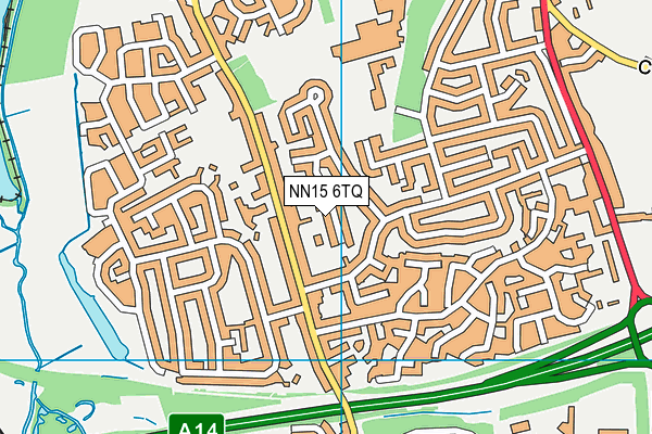 NN15 6TQ map - OS VectorMap District (Ordnance Survey)