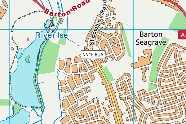 NN15 6UA map - OS VectorMap District (Ordnance Survey)