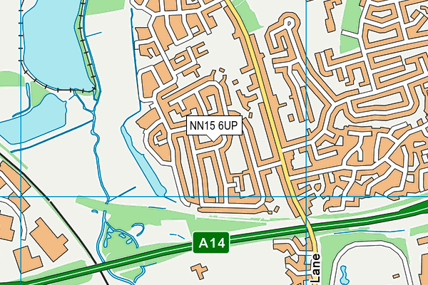 NN15 6UP map - OS VectorMap District (Ordnance Survey)